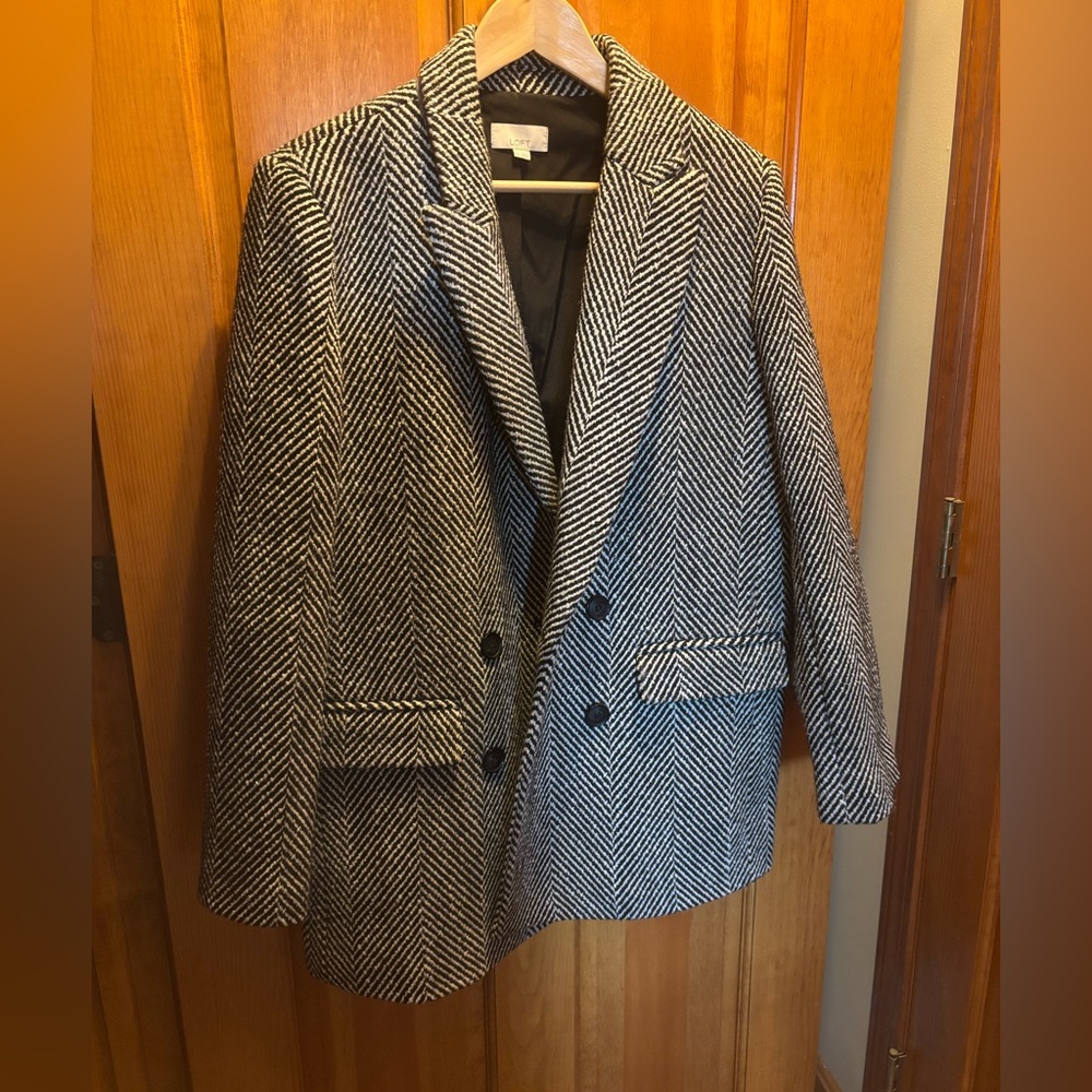 Loft Women's Herringbone Blazer NWOT
